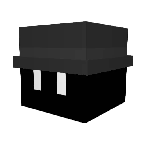 Organlze Minecraft avatar head, 3D render