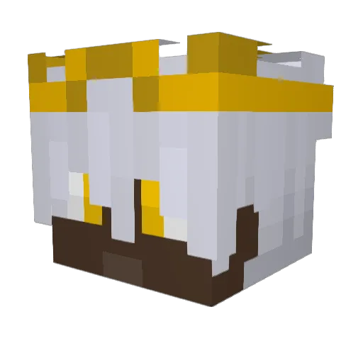 OrginGS Minecraft avatar head, 3D render