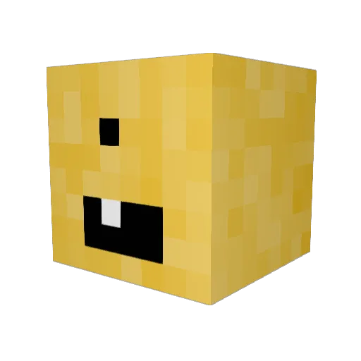 Orgomar Minecraft avatar head, 3D render