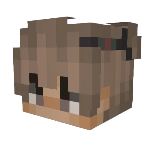 OrhanBey Minecraft avatar head, 3D render