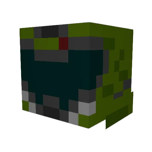 Orhum Minecraft avatar head, 3D render