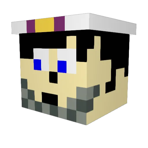 Ori457 Minecraft avatar head, 3D render