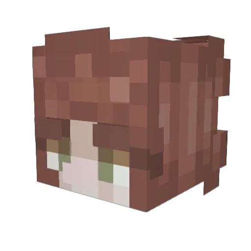 Ori512 Minecraft avatar head, 3D render