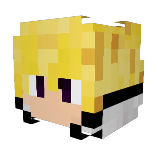 Ori51 Minecraft avatar head, 3D render