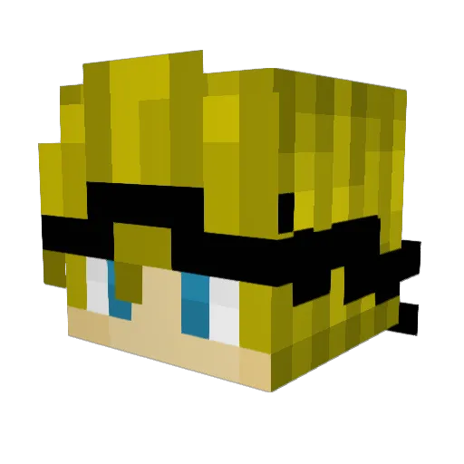Ori9940 Minecraft avatar head, 3D render