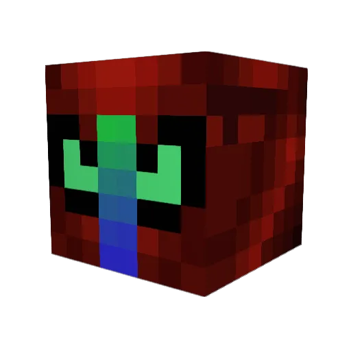 OriDking Minecraft avatar head, 3D render