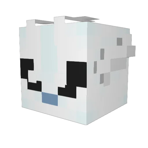 OriTheSpirit Minecraft avatar head, 3D render