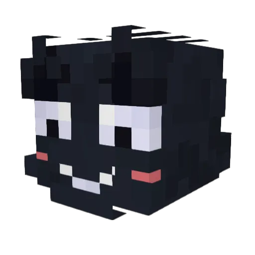 OriXr Minecraft avatar head, 3D render
