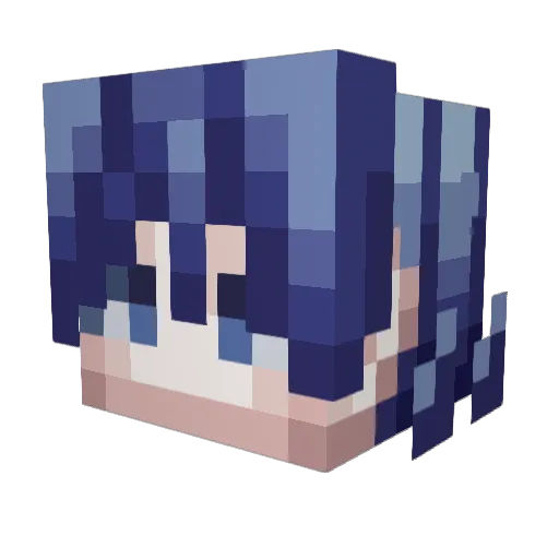 Ori_P_516 Minecraft avatar head, 3D render