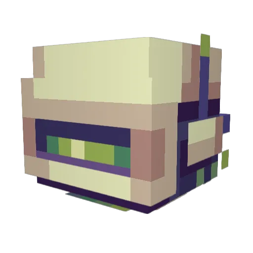 OriahTM Minecraft avatar head, 3D render