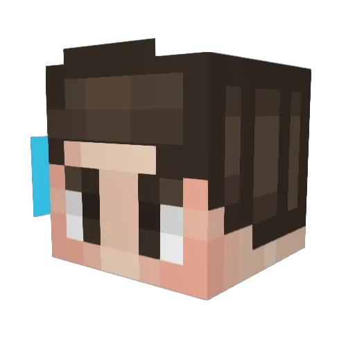 Oriandel Minecraft avatar head, 3D render