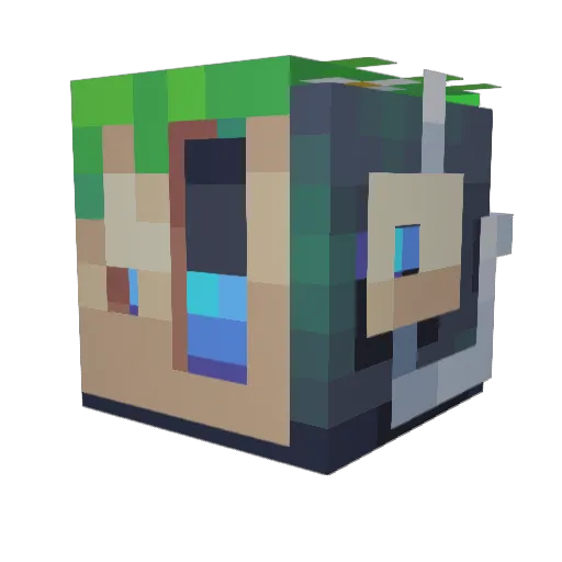 OriasXB Minecraft avatar head, 3D render