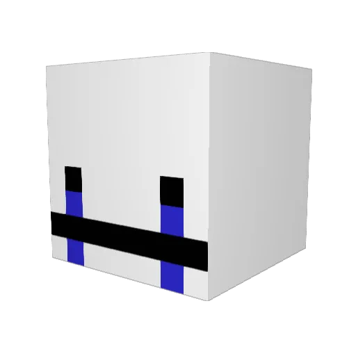 OrichalcosStone Minecraft avatar head, 3D render