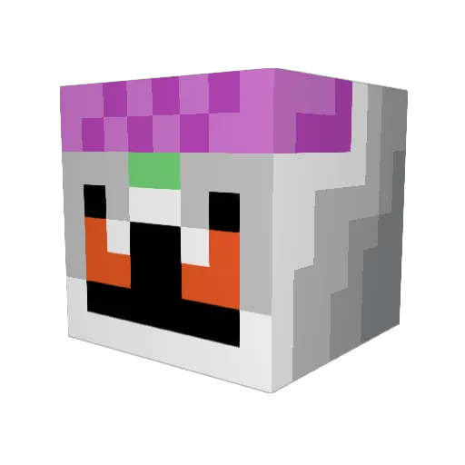 Oriclaz Minecraft avatar head, 3D render