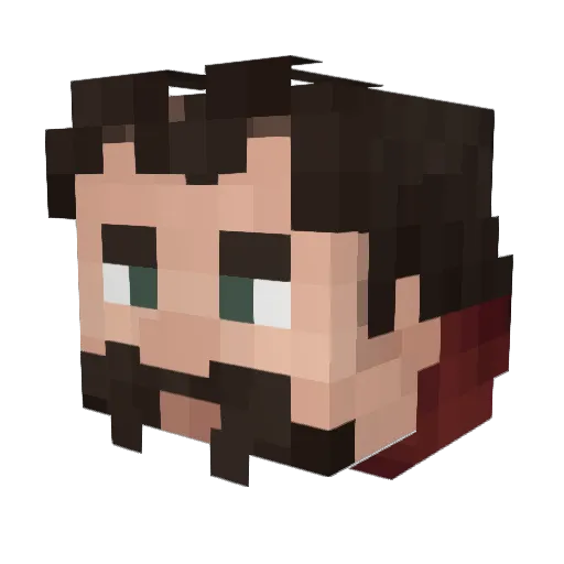 Oriflamme7 Minecraft avatar head, 3D render