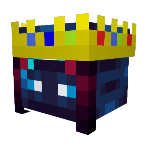 Origami05 Minecraft avatar head, 3D render