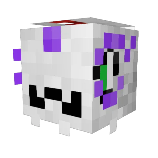 Origamyst Minecraft avatar head, 3D render