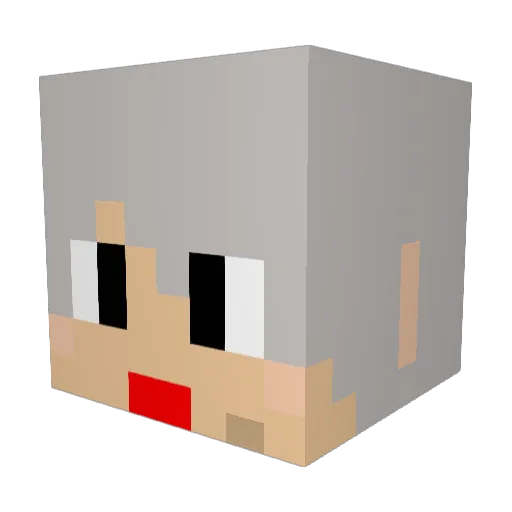 Origin0907 Minecraft avatar head, 3D render