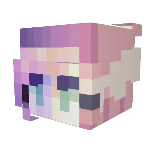 Origin365 Minecraft avatar head, 3D render