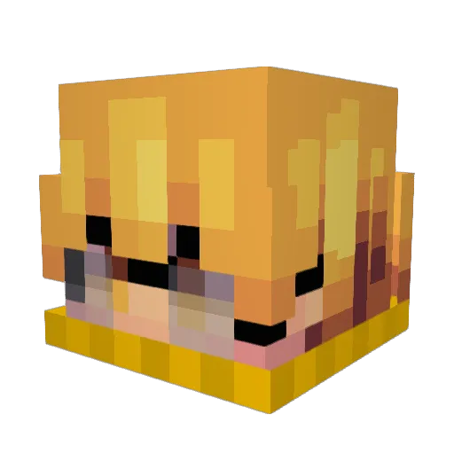 OriginAxiom Minecraft avatar head, 3D render
