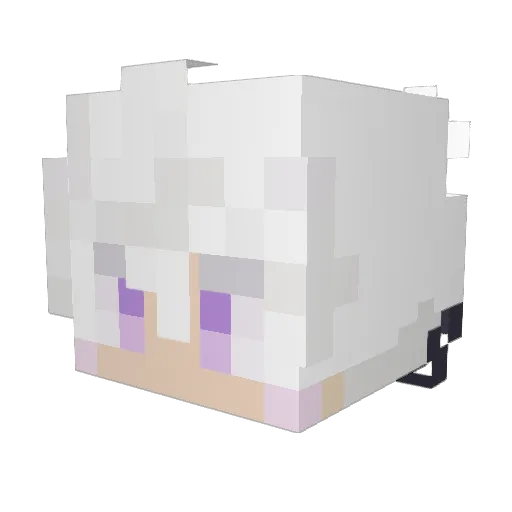 OriginNyx Minecraft avatar head, 3D render