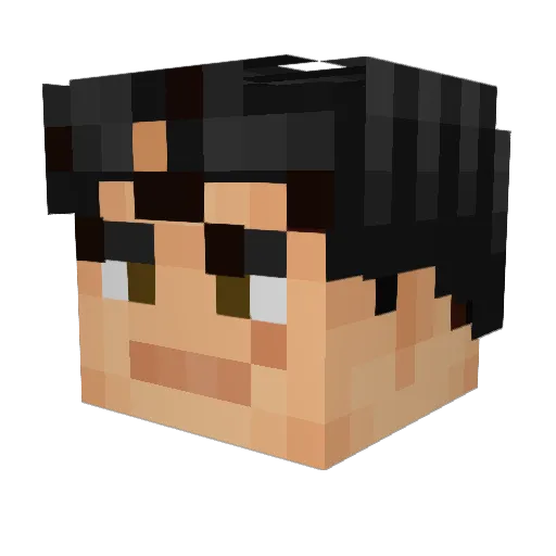 OriginalHimbo Minecraft avatar head, 3D render