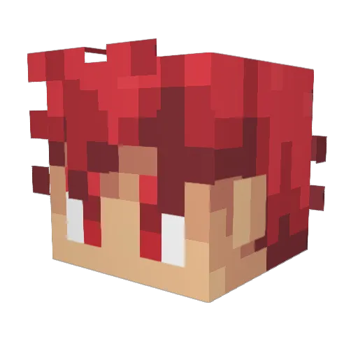OriginalHorizon Minecraft avatar head, 3D render