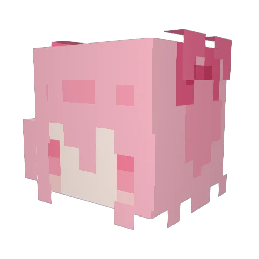 OriginalLoaf17 Minecraft avatar head, 3D render