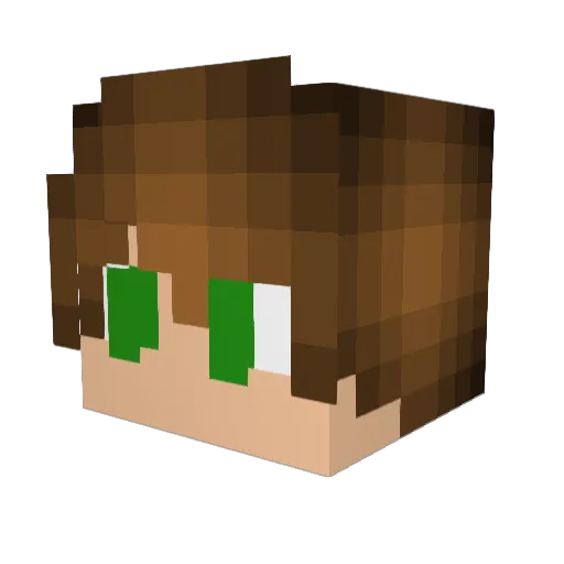OriginalPantox Minecraft avatar head, 3D render
