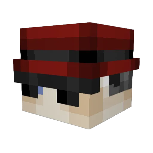 OriginalTray Minecraft avatar head, 3D render