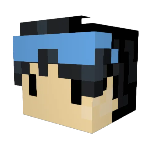 OriginalTrikz Minecraft avatar head, 3D render