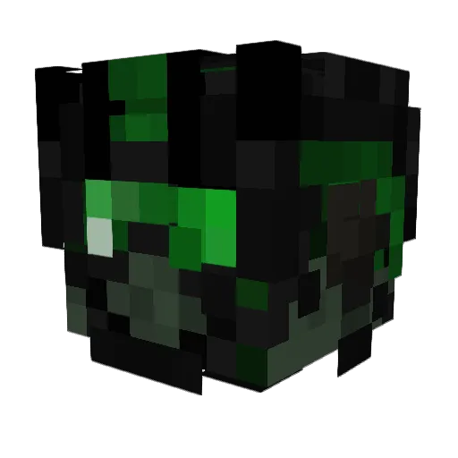 OriginalWish Minecraft avatar head, 3D render