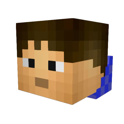 OriginalZombies Minecraft avatar head, 3D render