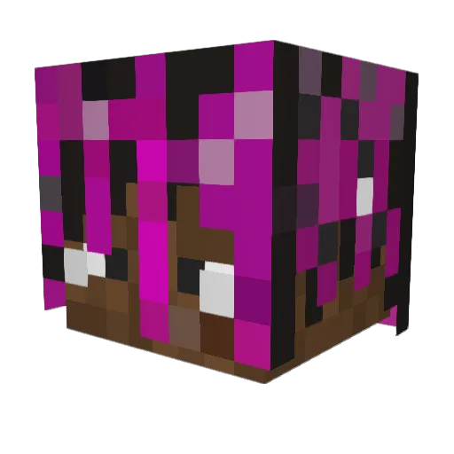 Original_HD Minecraft avatar head, 3D render