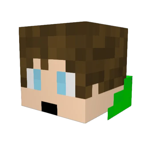 Original_Mole Minecraft avatar head, 3D render