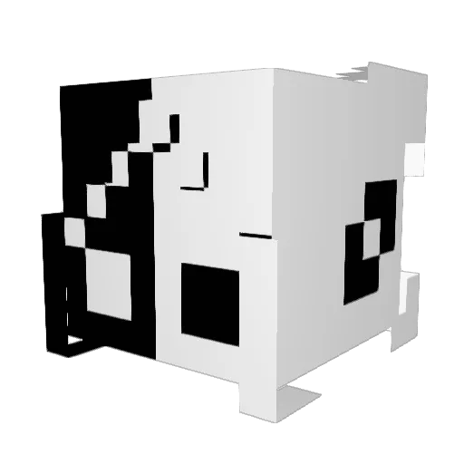 OriginalyNamed Minecraft avatar head, 3D render