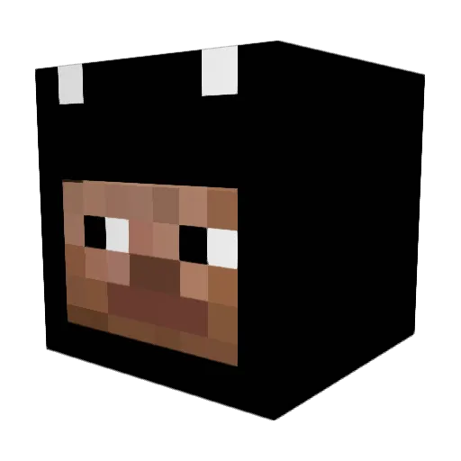 Originqlity Minecraft avatar head, 3D render