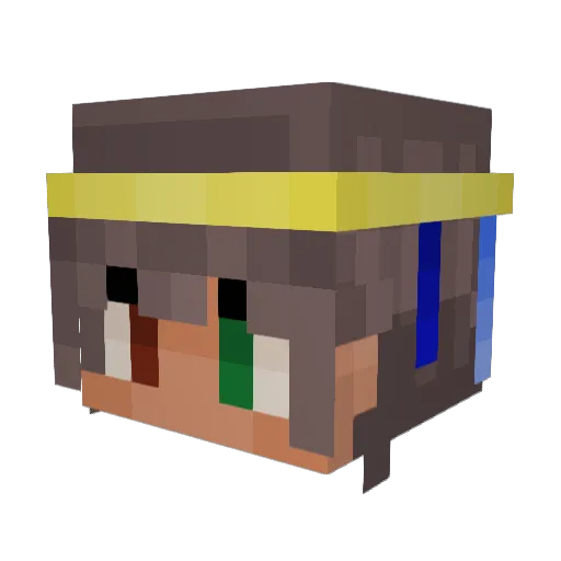 Origodssf Minecraft avatar head, 3D render