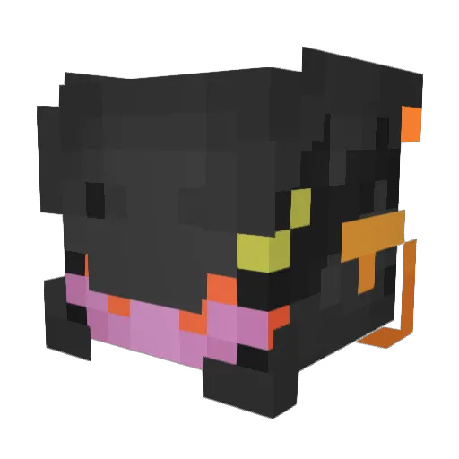 Origrus Minecraft avatar head, 3D render