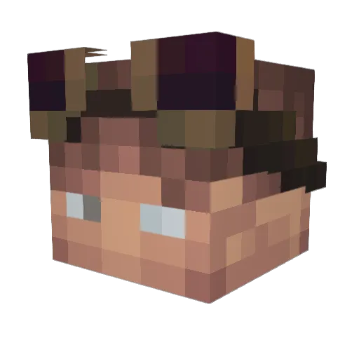 OrijinalPlayer12 Minecraft avatar head, 3D render