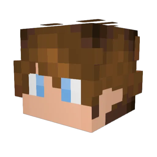 Orikk7410 Minecraft avatar head, 3D render