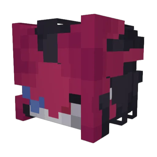 Orinairi Minecraft avatar head, 3D render