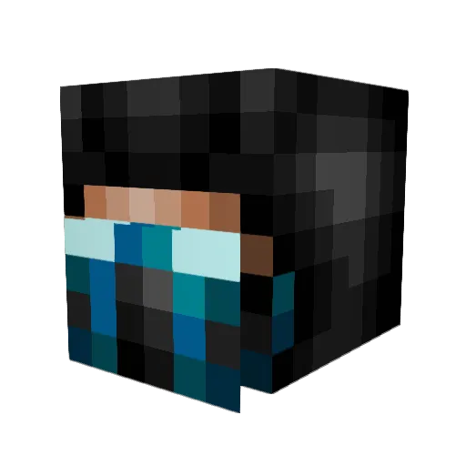 OriolC Minecraft avatar head, 3D render