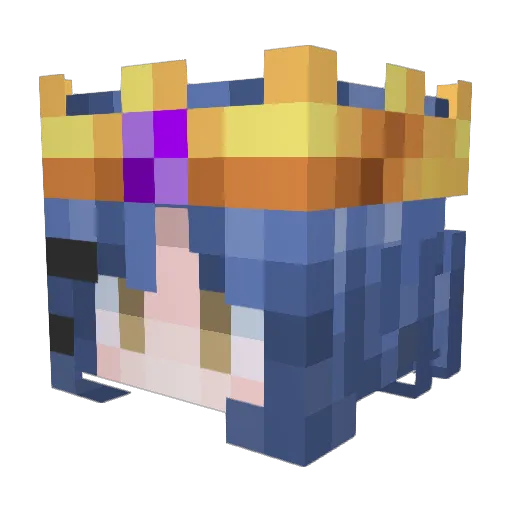 Oriole_77 Minecraft avatar head, 3D render