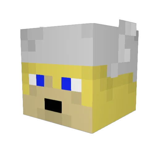 Orion357 Minecraft avatar head, 3D render