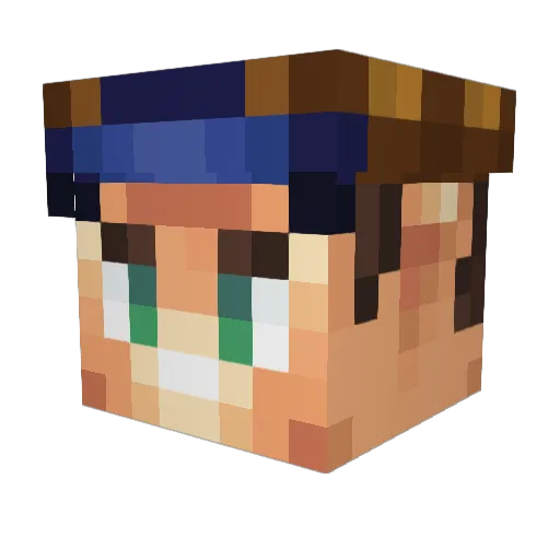 OrionHunt19 Minecraft avatar head, 3D render