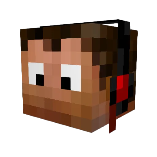 OrionShah Minecraft avatar head, 3D render