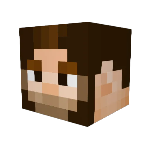 OrionTheBuilder Minecraft avatar head, 3D render