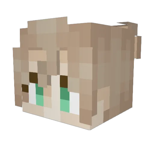 OrionVega Minecraft avatar head, 3D render