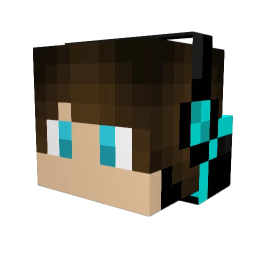 Orion_3000 Minecraft avatar head, 3D render